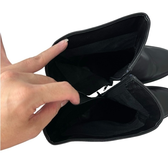 Zara Leather Ankle Platform Combat Boots Chunky Sole 1124/010 Women's Size 41 - Picture 13 of 16